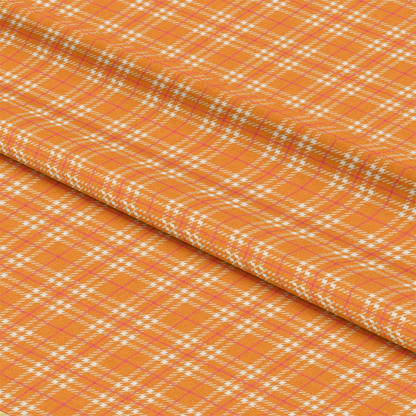 - Plaid for Summer Pattern 13 Quilting Cotton Fabric  
- orange, white, pink, tan  
- plaid, checked, gingham  
- cotton, quilting, textile  
- sewing material, crafting fabric, soft textile