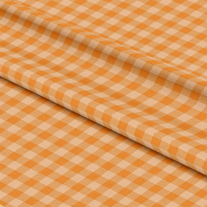 - Plaid for Summer Pattern 16 Quilting Cotton Fabric  
- gingham  
- orange  
- cream  
- checkered  
- cotton  
- quilting  
- textile  
- sewing material  
- summer fabric  
- lightweight