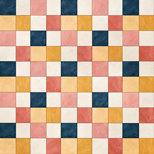 Playful Pastel Geometric Pattern 2 Quilting Cotton Fabric