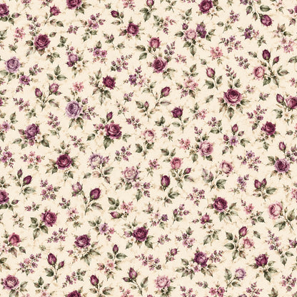 Plum Sage Garden Pattern 3 Quilting Cotton Fabric