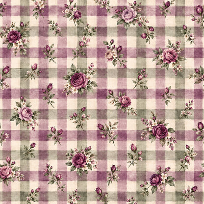 Plum Sage Garden Pattern 7 Quilting Cotton Fabric