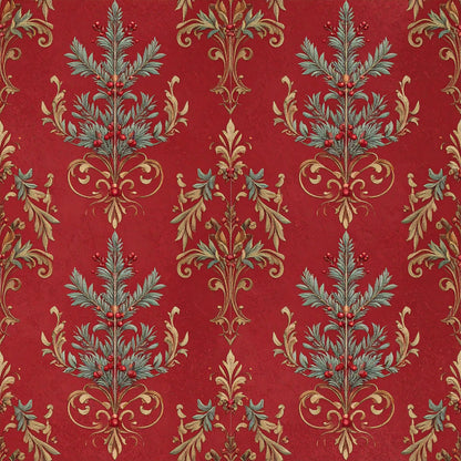Poinsettia Elegance Pattern 10 Quilting Cotton Fabric