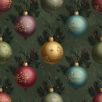 Poinsettia Elegance Pattern 16 Quilting Cotton Fabric