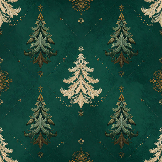 Poinsettia Elegance Pattern 17 Quilting Cotton Fabric