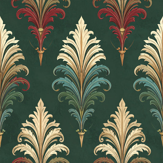Poinsettia Elegance Pattern 22 Quilting Cotton Fabric