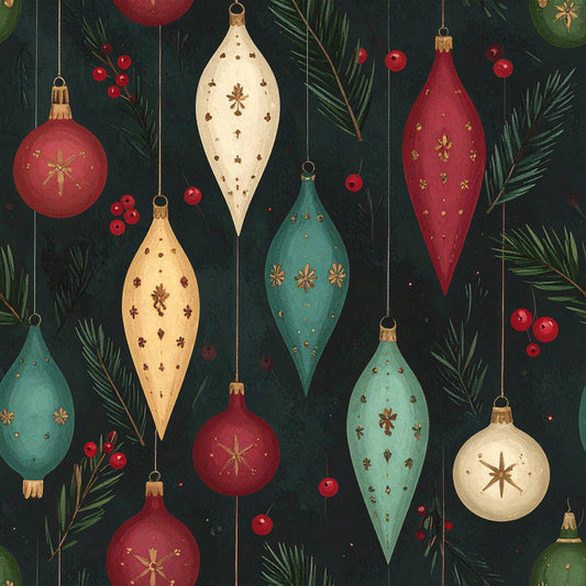 Poinsettia Elegance Pattern 5 Quilting Cotton Fabric
