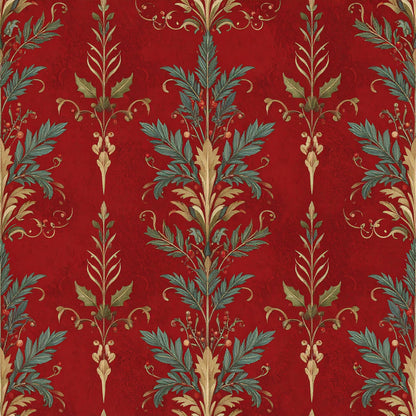 Poinsettia Elegance Pattern 9 Quilting Cotton Fabric