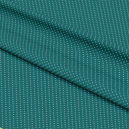 Polka Dots Teal Quilting Cotton Fabric