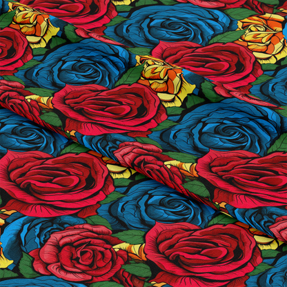 Pop Art Roses Pattern 1 Quilting Cotton Fabric