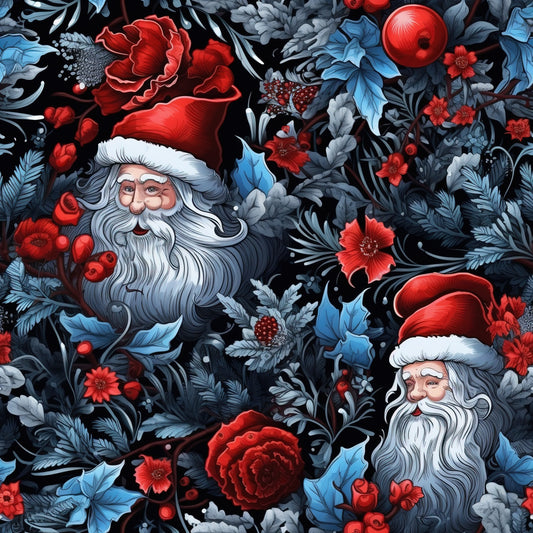 Pop Art Christmas Pattern 12 Quilting Cotton Fabric