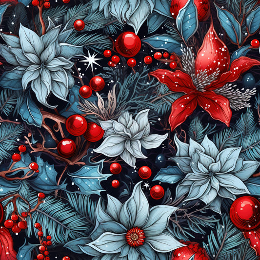 Pop Art Christmas Pattern 3 Quilting Cotton Fabric