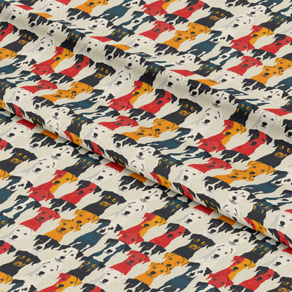 Posing Dogs Pattern 5 Quilting Cotton Fabric