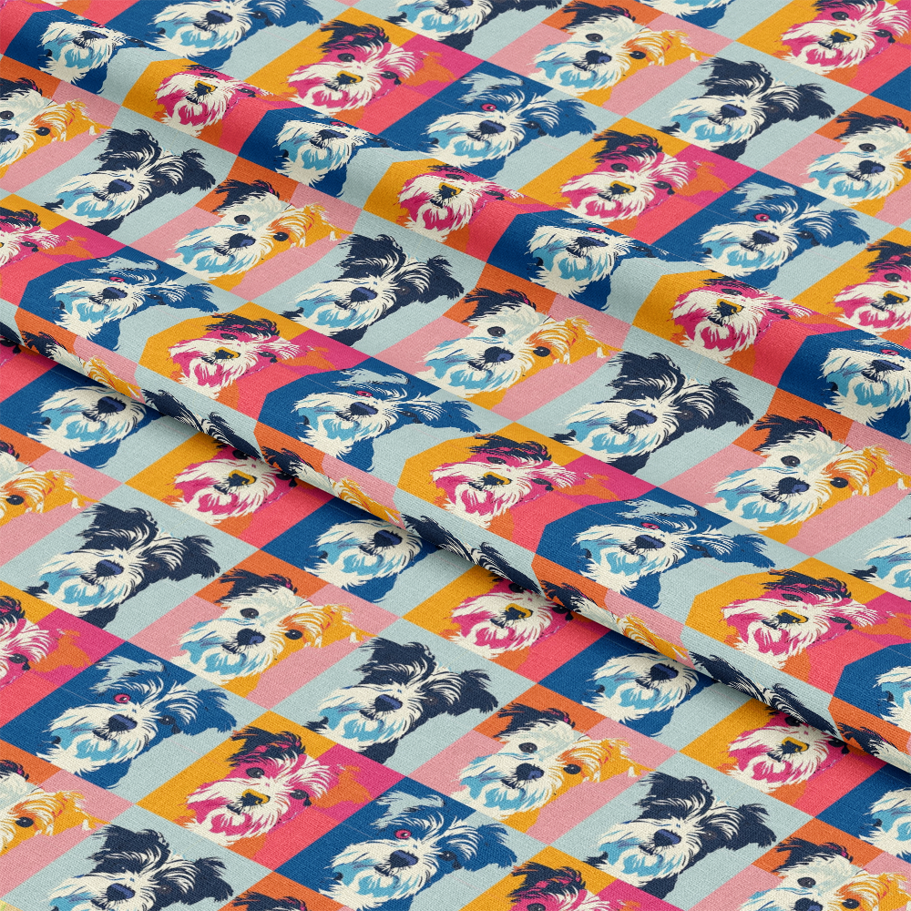 Posing Dogs Pattern 7 Quilting Cotton Fabric