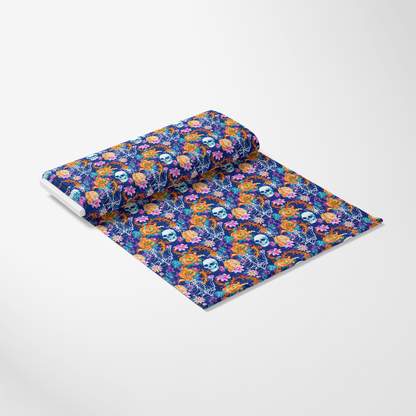 Preppy Bright Halloween Pattern 2 Quilting Cotton Fabric