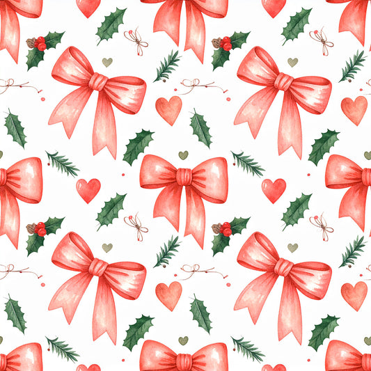 Preppy Christmas Classic Santa Pattern 23 Quilting Cotton Fabric