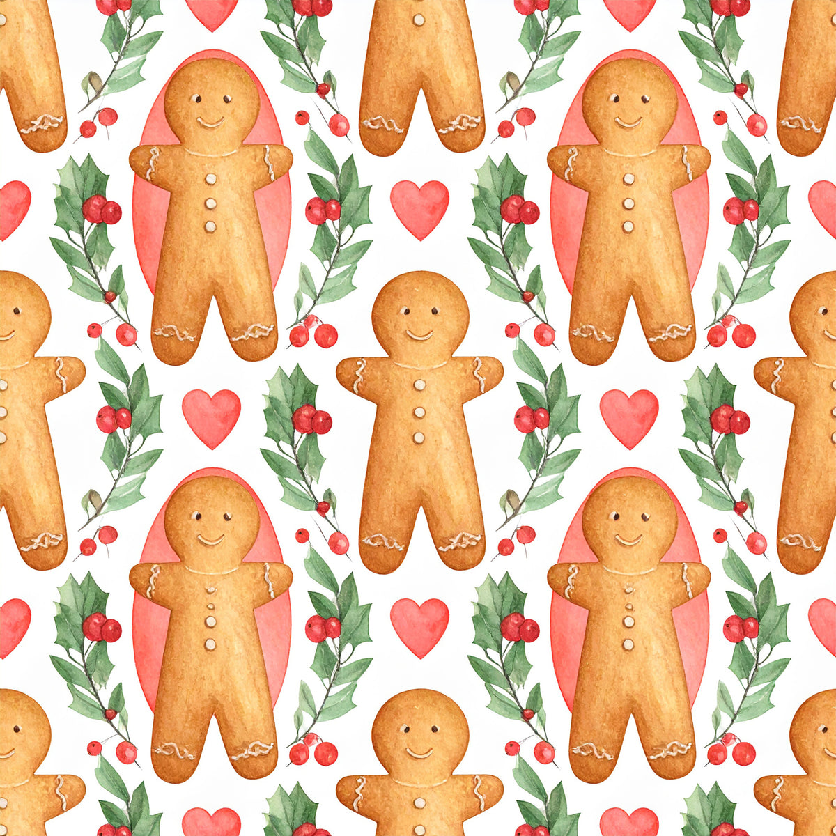 Preppy Christmas Classic Santa Pattern 3 Quilting Cotton Fabric