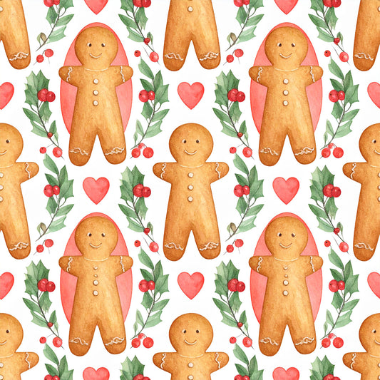 Preppy Christmas Classic Santa Pattern 3 Quilting Cotton Fabric