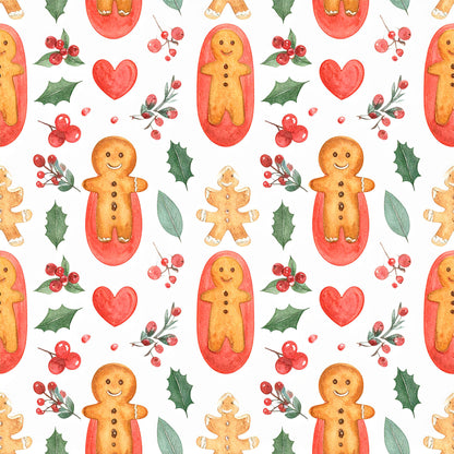 Preppy Christmas Classic Santa Pattern 4 Quilting Cotton Fabric