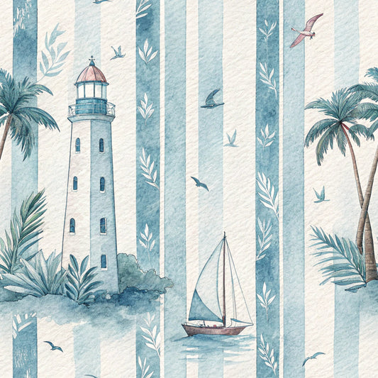 Preppy Summer Pattern 10 Quilting Cotton Fabric
