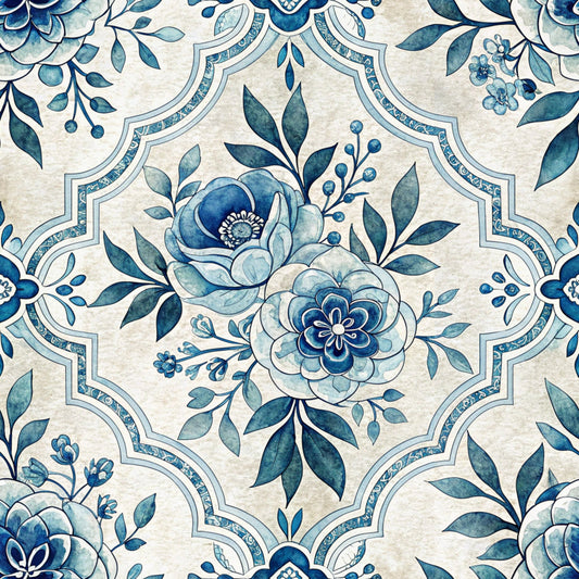 Preppy Summer Pattern 26 Quilting Cotton Fabric
