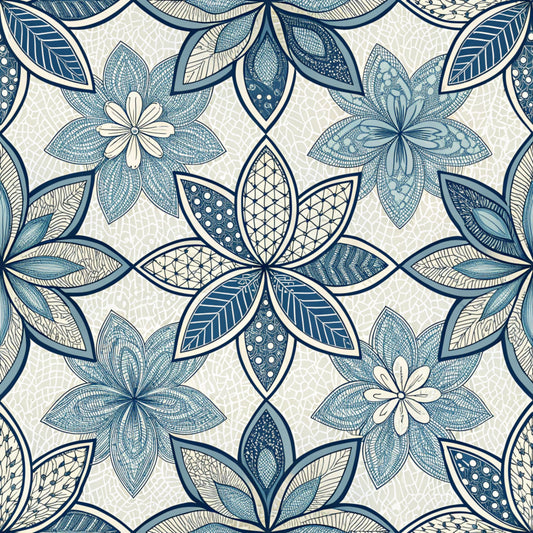 Preppy Summer Pattern 4 Quilting Cotton Fabric