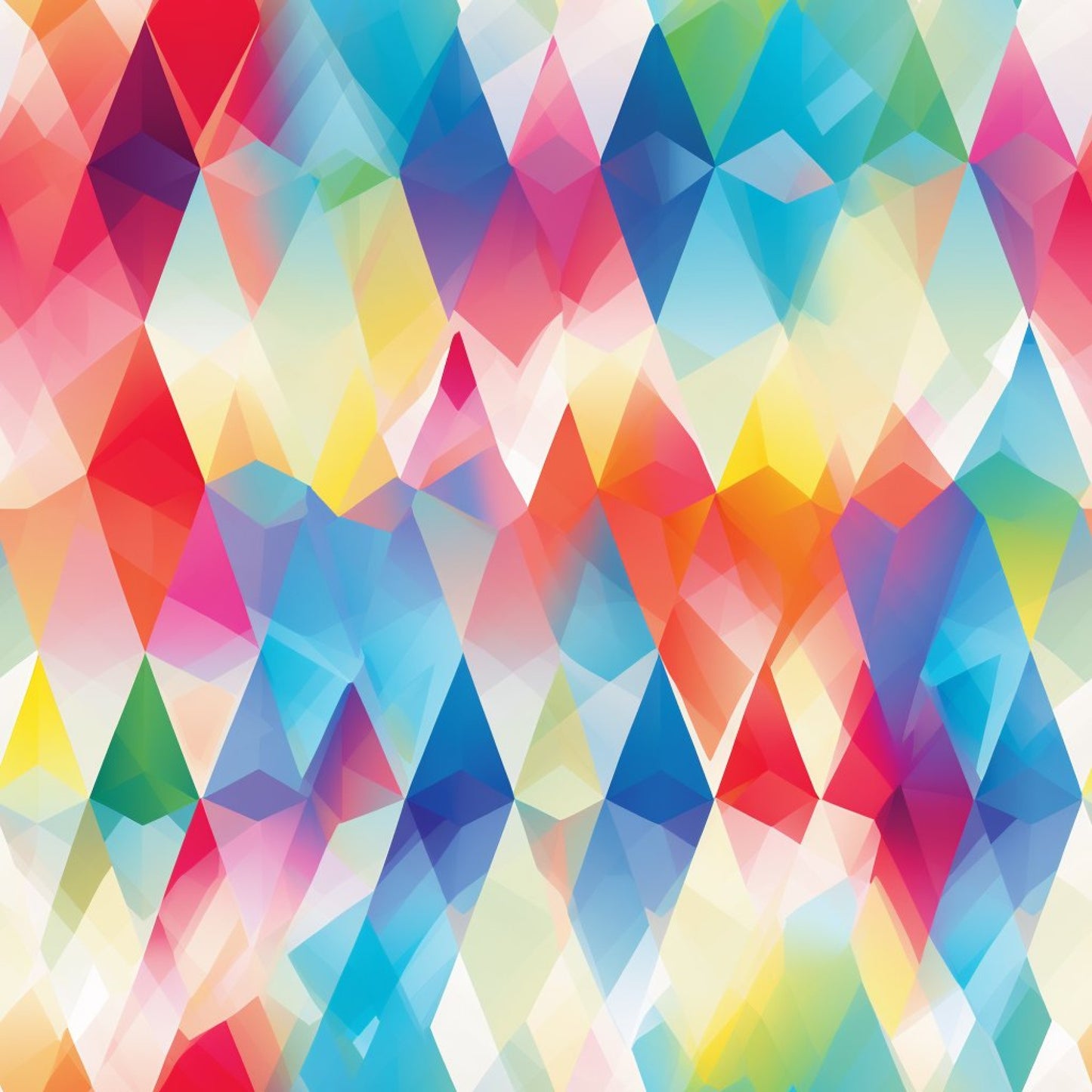 PrismFusion Rainbow Diamond Pattern 1 Quilting Cotton Fabric