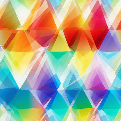 PrismFusion Rainbow Diamond Pattern 11 Quilting Cotton Fabric
