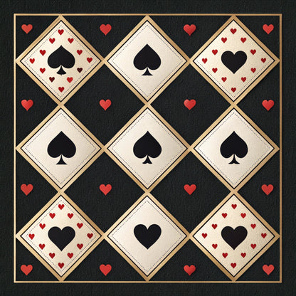 Queen of Hearts Pattern 16 Quilting Cotton Fabric