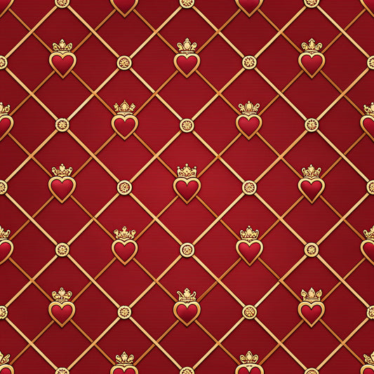Queen of Hearts Pattern 23 Quilting Cotton Fabric