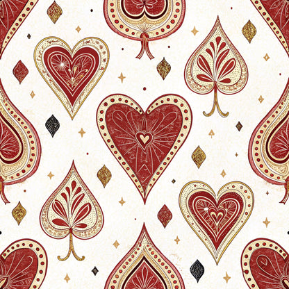 Queen of Hearts Pattern 25 Quilting Cotton Fabric