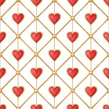 Queen of Hearts Pattern 7 Quilting Cotton Fabric