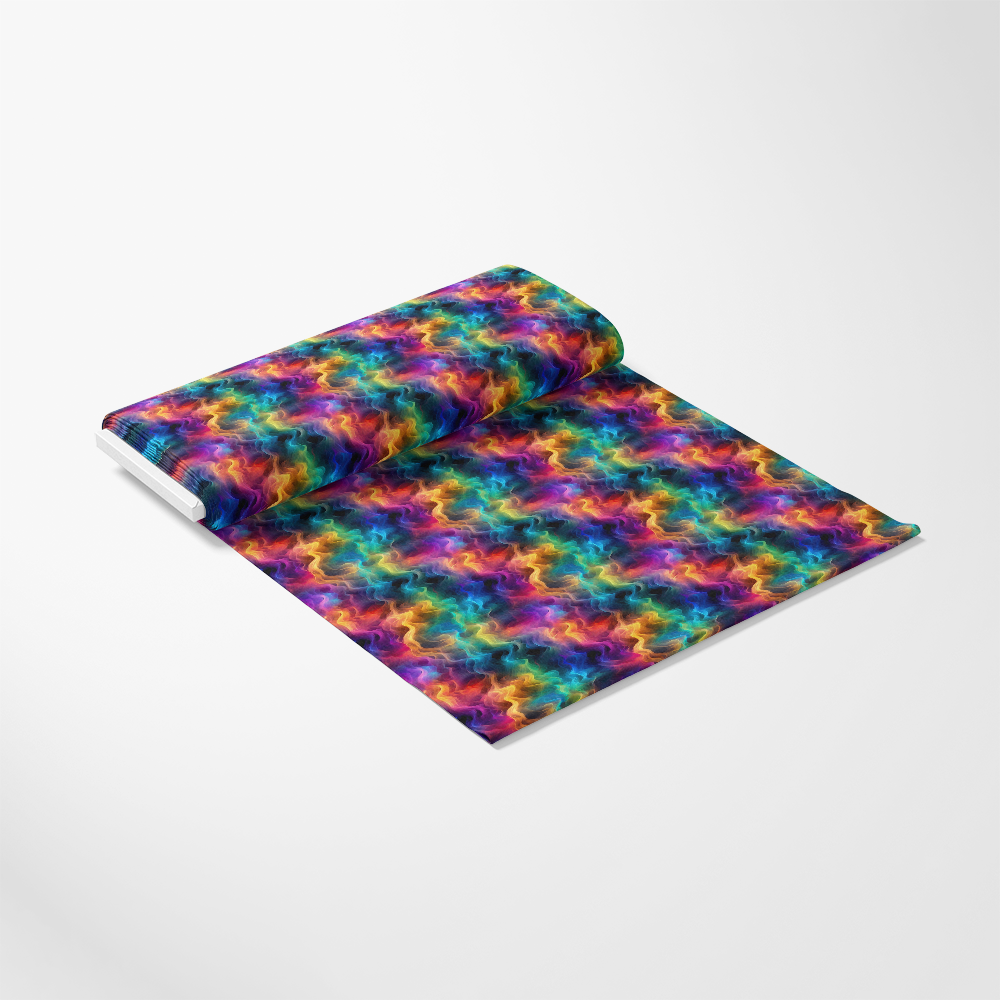 Rainbow Smoke Pattern 10 Quilting Cotton Fabric