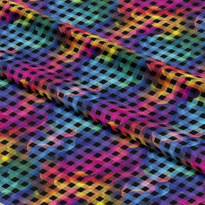 Rainbow Smoke Pattern 17 Quilting Cotton Fabric