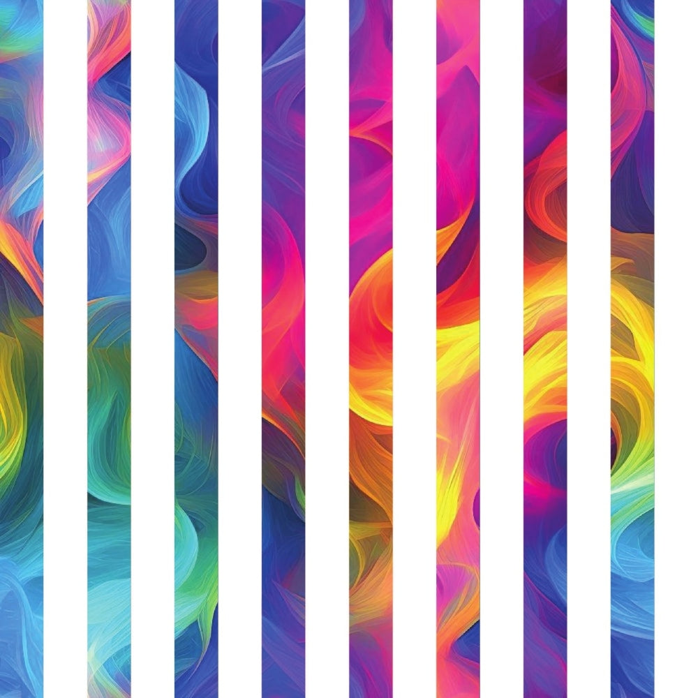 Rainbow Smoke Pattern 18 Quilting Cotton Fabric