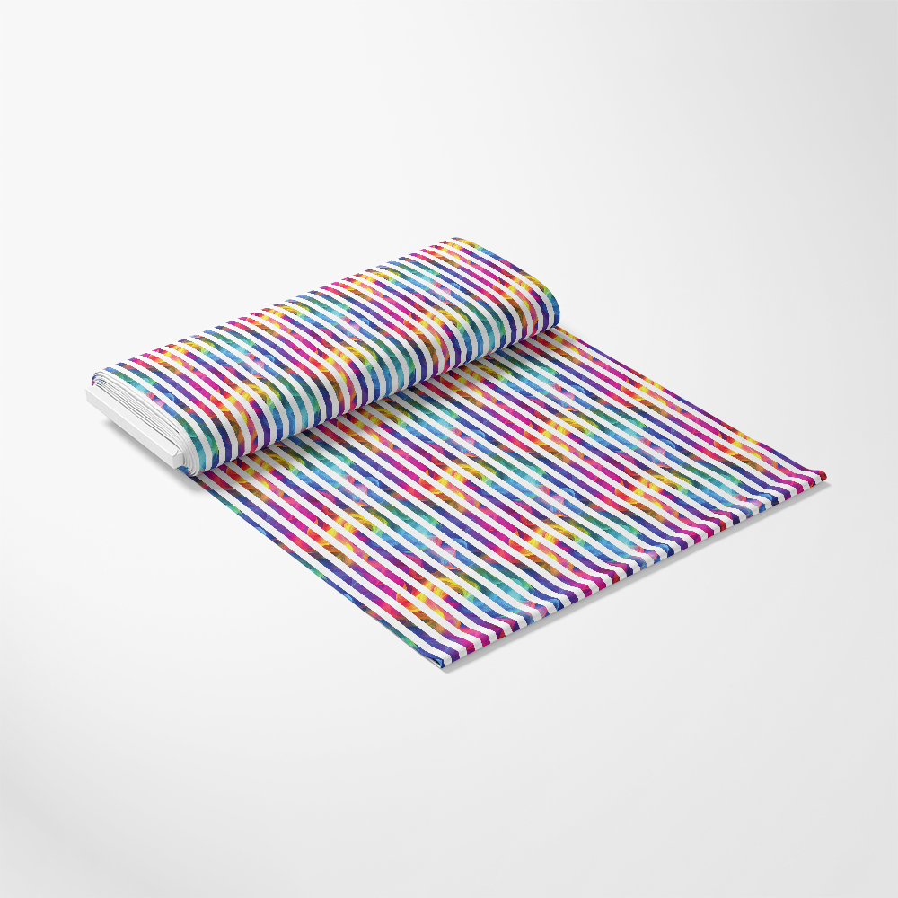 Rainbow Smoke Pattern 18 Quilting Cotton Fabric