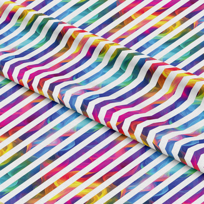 Rainbow Smoke Pattern 18 Quilting Cotton Fabric
