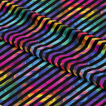 Rainbow Smoke Pattern 19 Quilting Cotton Fabric