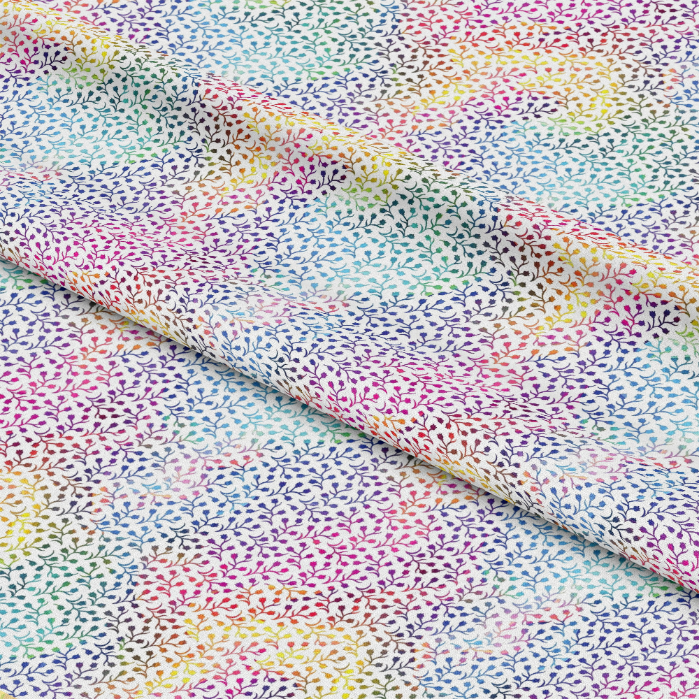 Rainbow Smoke Pattern 20 Quilting Cotton Fabric