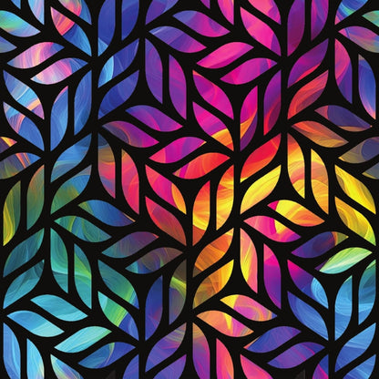 - Rainbow Smoke Pattern 21 Quilting Cotton Fabric  
- Multicolor  
- Black leaf shapes  
- Colorful abstract  
- Swirling hues  
- Textile design  
- Quilting material  
- Cotton cloth  
- Artistic fabric  
- Vibrant colors  
- Decorative textile