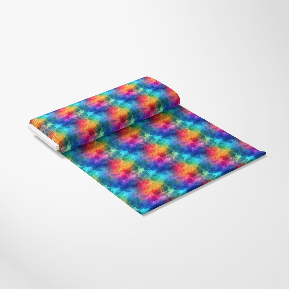 Rainbow Smoke Pattern 6 Quilting Cotton Fabric