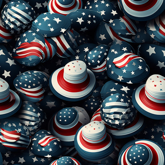 Realistic 4th of July Pattern 4 Quilting Cotton Fabric