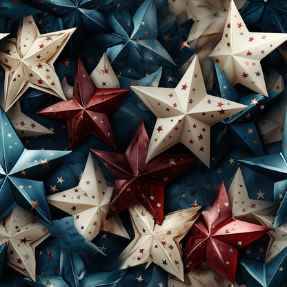 Realistic 4th of July Pattern 9 Quilting Cotton Fabric