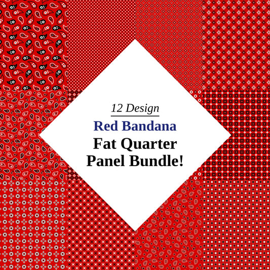 Red Bandana Fat Quarter Bundle