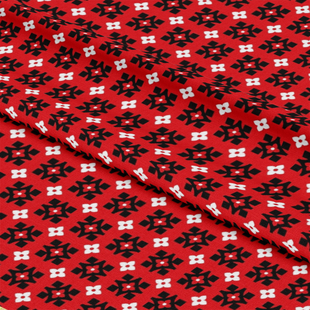 Red Bandana Pattern 10 Quilting Cotton Fabric