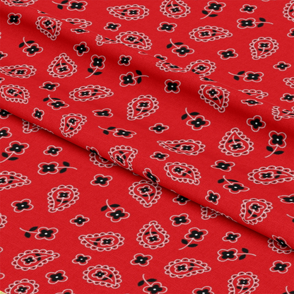 Red Bandana Pattern 3 Quilting Cotton Fabric