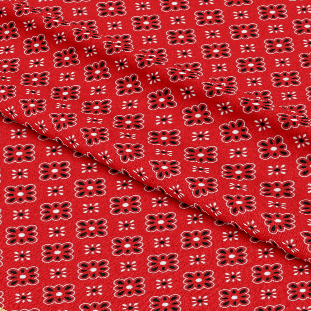 Red Bandana Pattern 9 Quilting Cotton Fabric