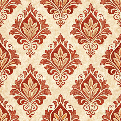 Red Farmhouse Pattern 10 Quilting Cotton Fabric
