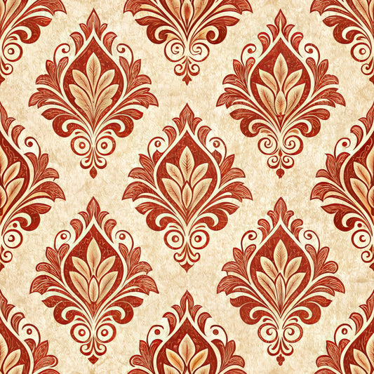 Red Farmhouse Pattern 10 Quilting Cotton Fabric