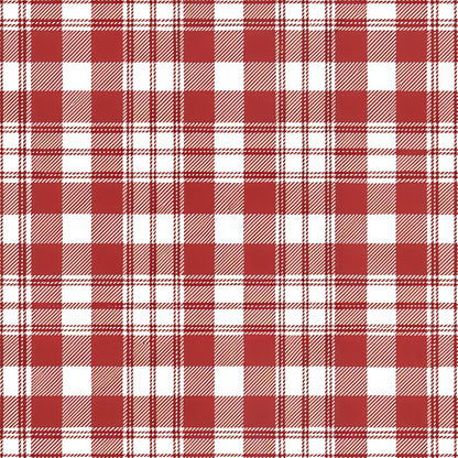 Red Farmhouse Pattern 4 Quilting Cotton Fabric