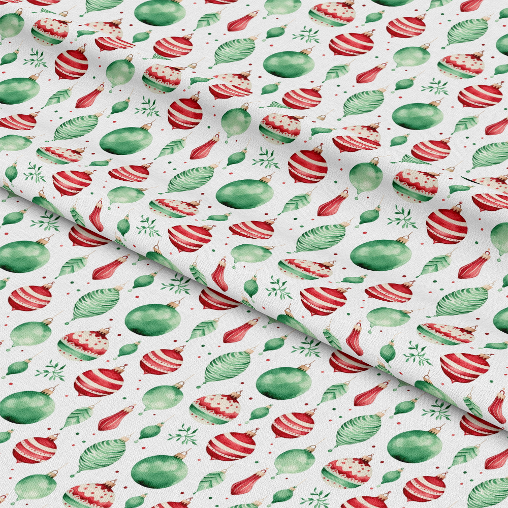 - Red and Green Watercolor Christmas Pattern 4 Quilting Cotton Fabric  
- Christmas ornaments  
- Holiday decorations  
- Festive colors  
- Red, green, white  
- Quilting cotton textile  
- Seasonal fabric design  
- Watercolor style  
- Decorative fabric  
- Craft material  
- Holiday-themed print